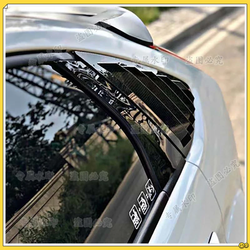 

For Ford Focus MK2 2005-2013 Hatchback 4D Hatchback Carbon Fiber Car Rear Window Blinds Side Tuyere Louvers Vent Accessories
