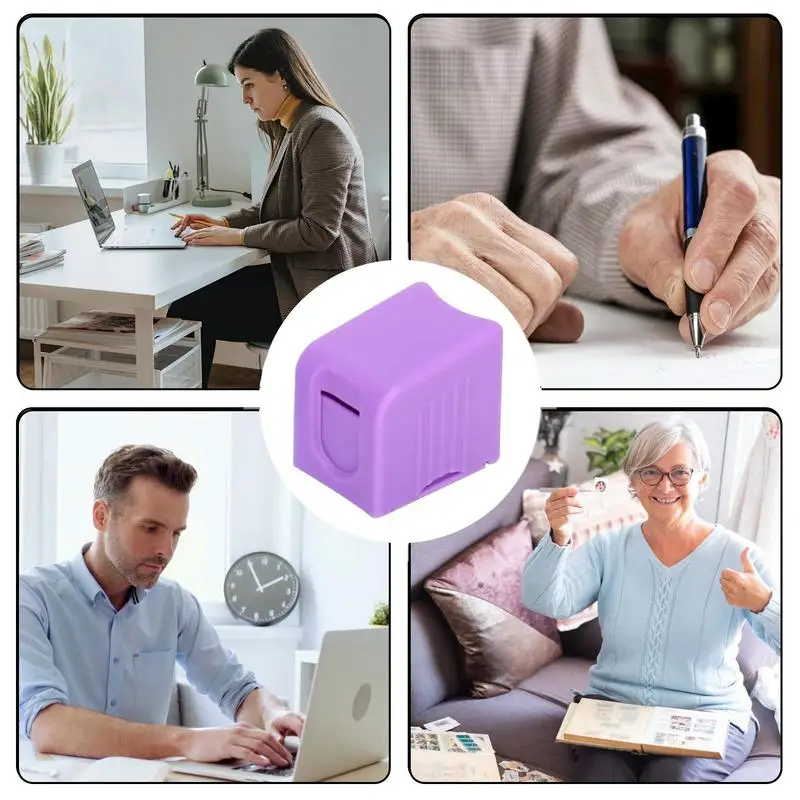 Pemegang rol stempel Dispenser ongkos kirim tempat cap untuk tempat kerja ringan nyaman kotak Penjaga Cap Untuk rol dan meja cap