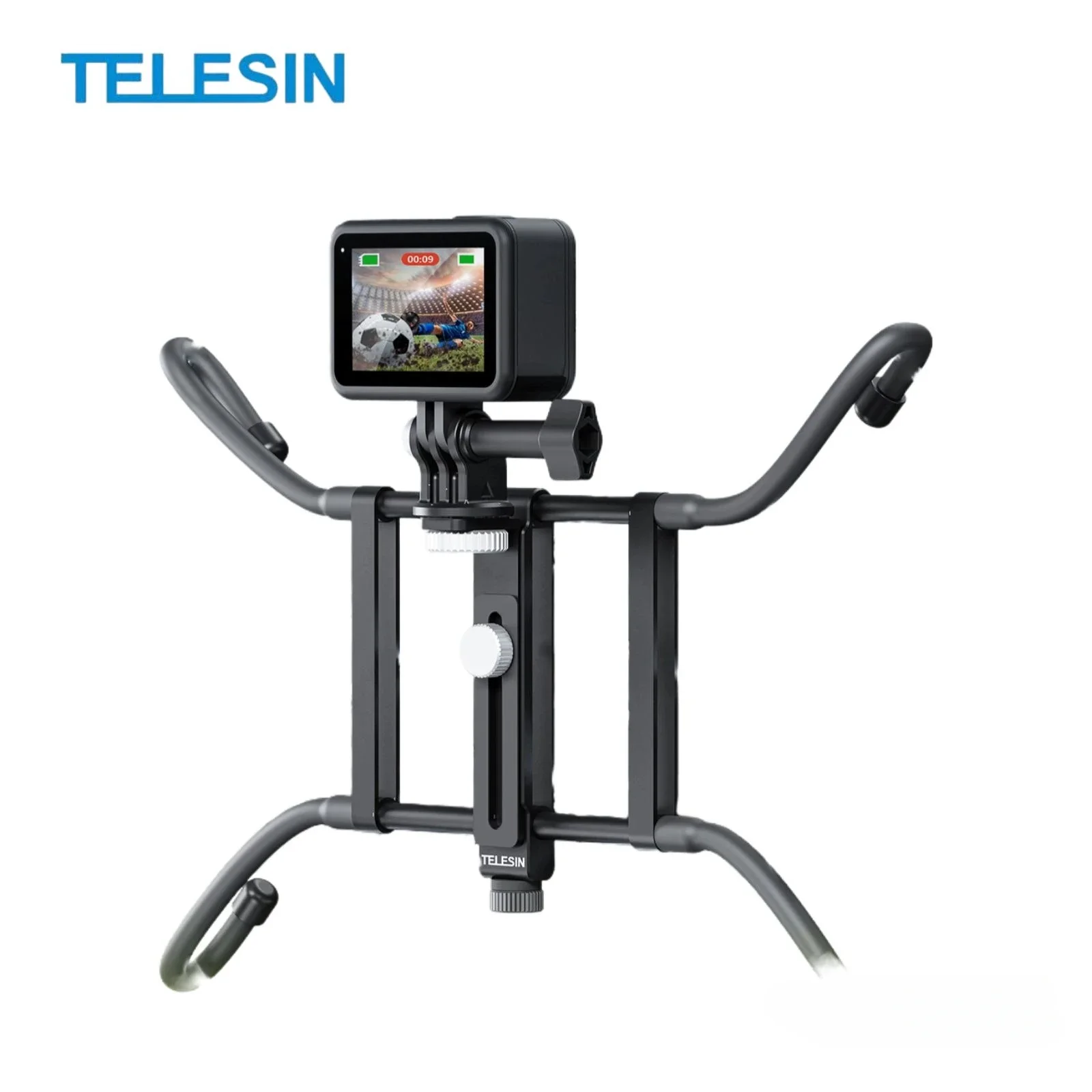 

TELESIN Flexible Grip Mount for Cell Phone Gopro Hero 13 12 11 10 9 DJI OSMO Action 5 4 3 Insta360 Foldable Magic Arm Net Stand