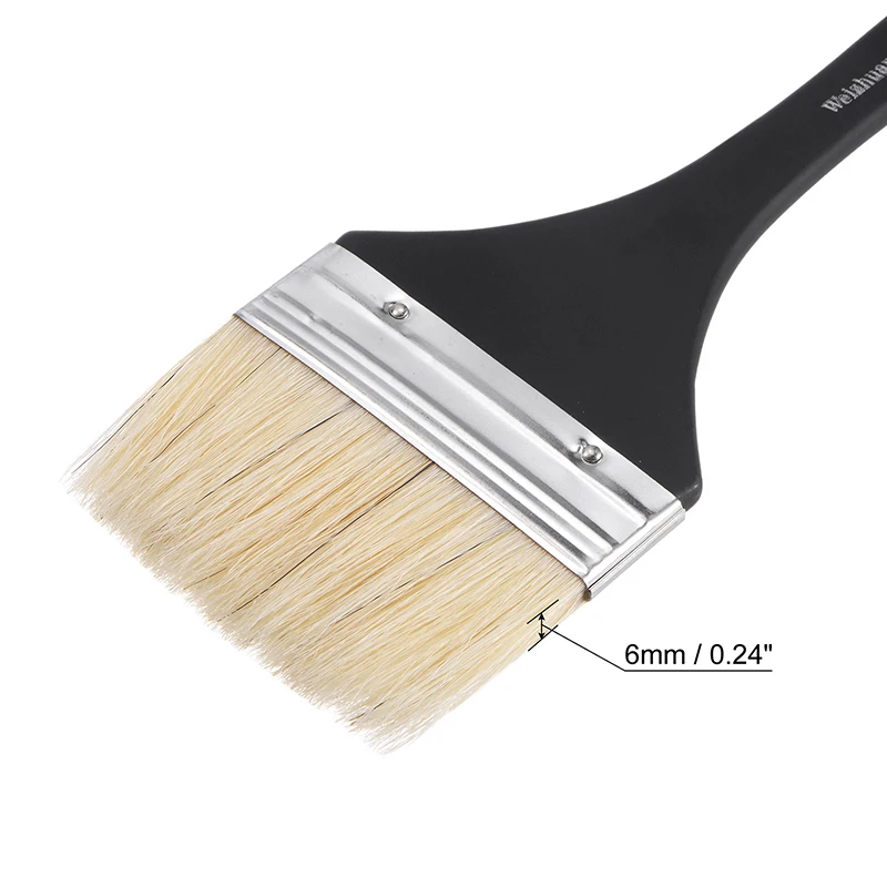 Natural Bristle Small Paint Brush Chip Paint Brushes with Wood Handle Painting Tool for Paint Stains Wall Door Cabinets Furnitur