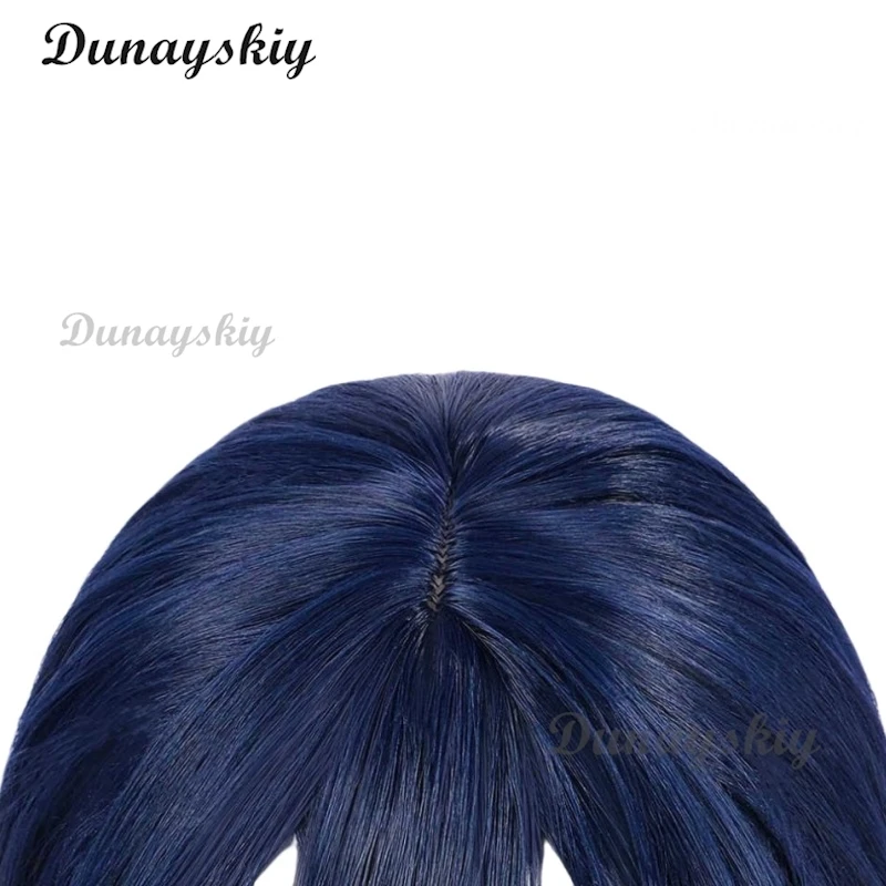 Anime Kiriko Cosplay Wig Mixed Color Kiriko Wigs Bow Hairpin Mask Heat Resistant Synthetic Hair Party Cos Wigs Props + Wig Cap