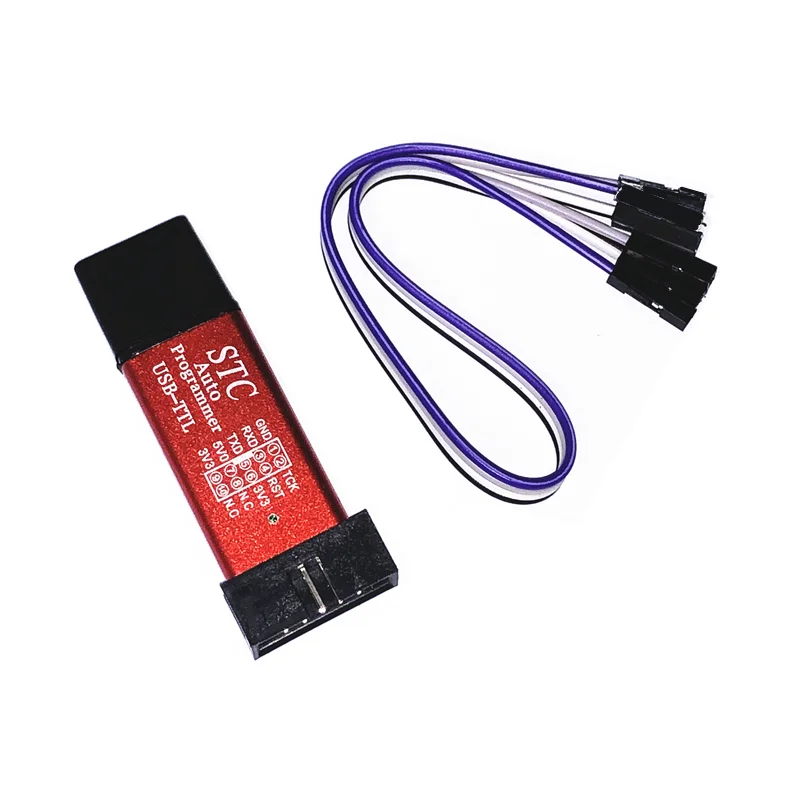 STC microcontroller automatic cable downloader USB to TTL no manual cold start programmer STCISP download