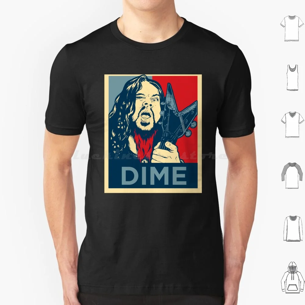 Dime Hope Camiseta de algodón para hombres y mujeres DIY estampado Dime Dimebag Dimebag Darrell Cowboys de Hell Pantera guitarra bajo
