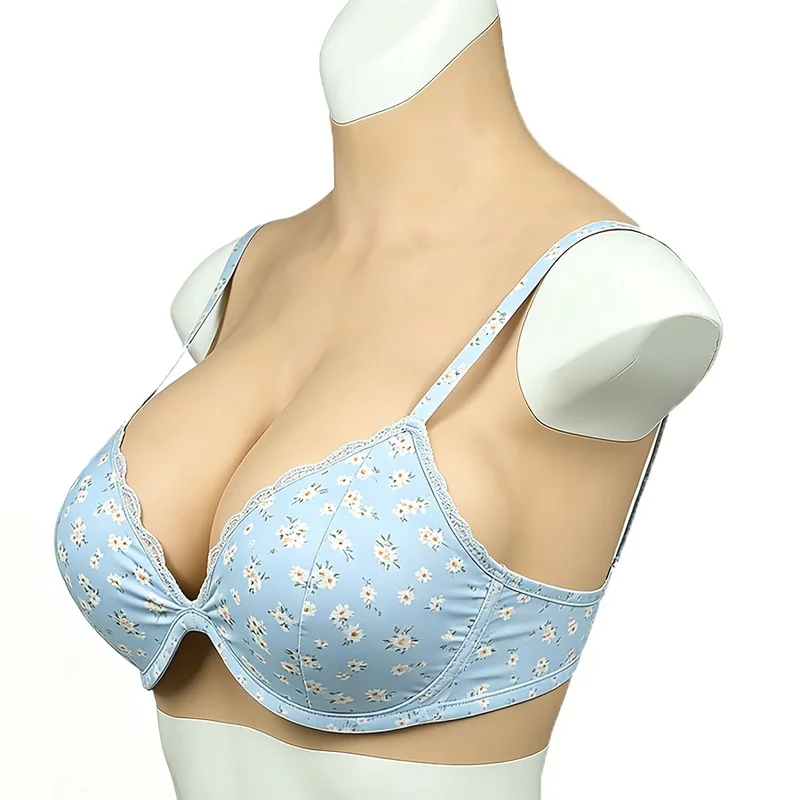 Realistic Silicone Chest Cup - Seamless, Non- Suitable for Role-Play, Performances & Cross-Dressing Accessories, Size: C-G Cups
