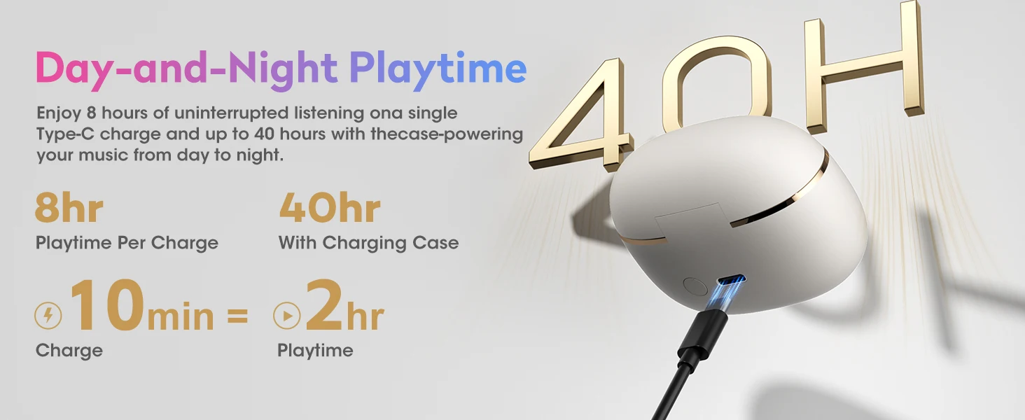 Ortizan OHAYO-A7 Clip-On-Ohrhörer, leichte, bequeme Open-Ear-Kopfhörer, kabellose Sportkopfhörer mit ENC AI 4-Mikrofonanrufen – Detail 13
