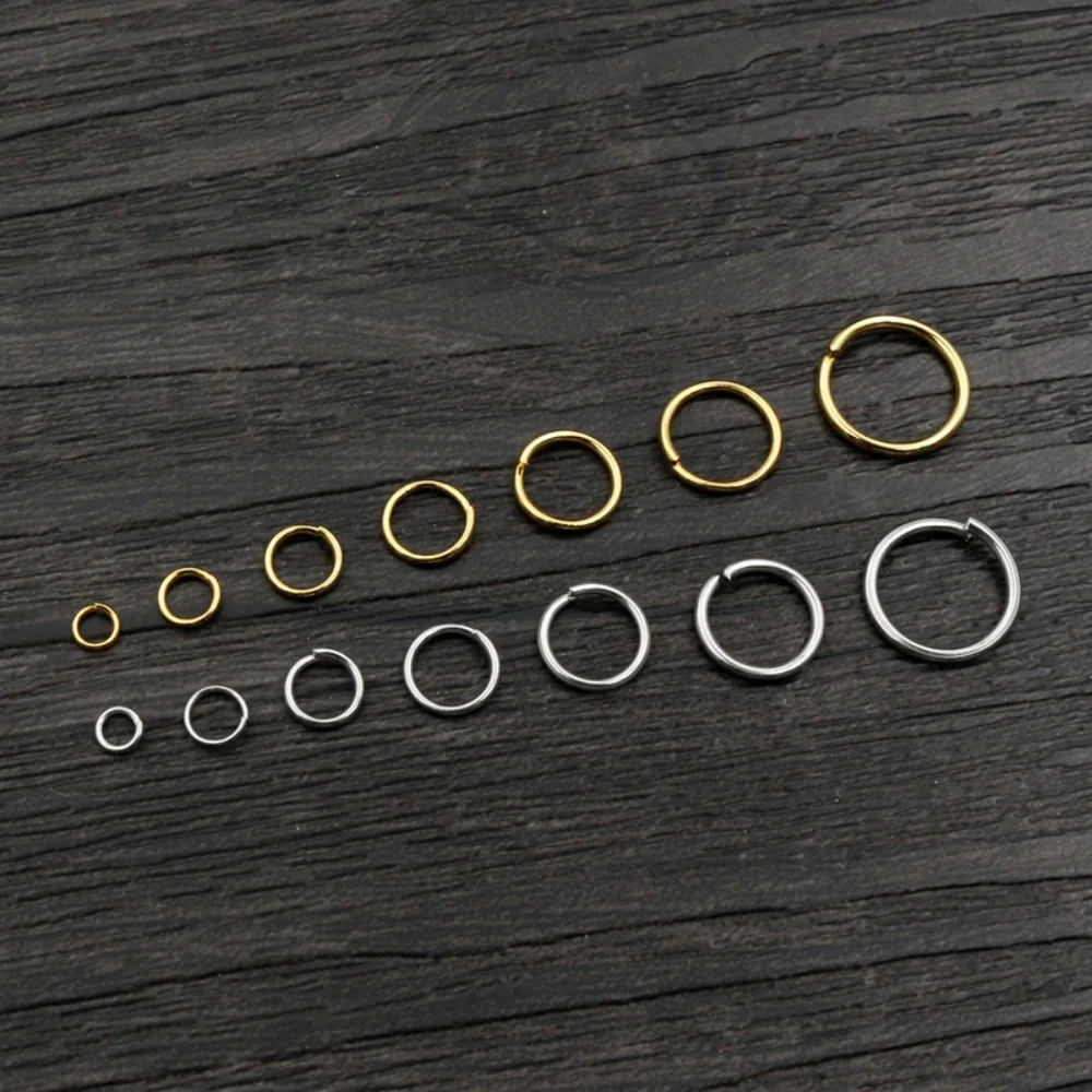 200Pcs Metal Split Ring Open Loops for DIY Jewelry Making