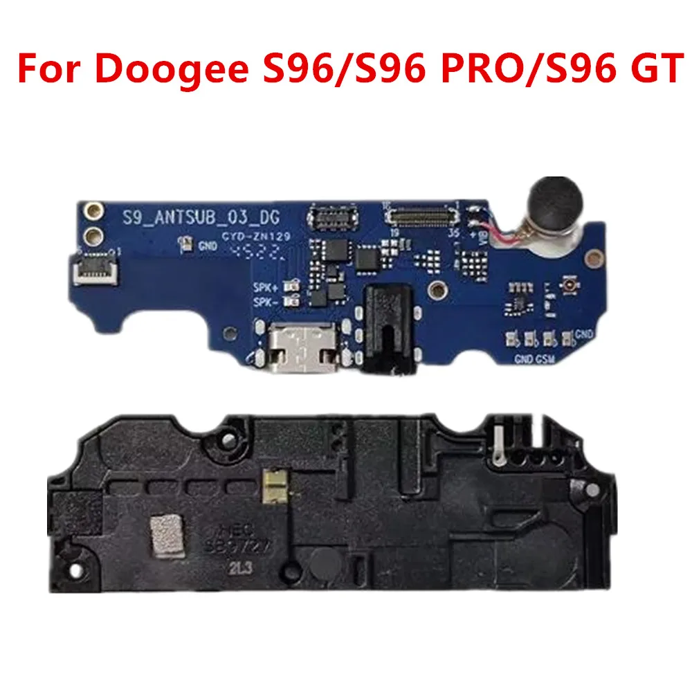 For DOOGEE S96 PRO GT 6.22\'\' Cell Phone Repair Inner Loud Speaker Buzzer Ringer+USB Charging Dock with Motor Vibrator Vibration