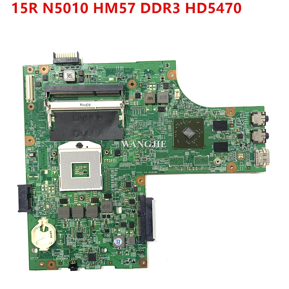 CN-0VX53T 0VX53T VX53T Laptop Motherboard For Dell Inspiron 15R N5010 09909-1 48.4HH01.011 Main Board HM57 DDR3 HD5470 Graphics