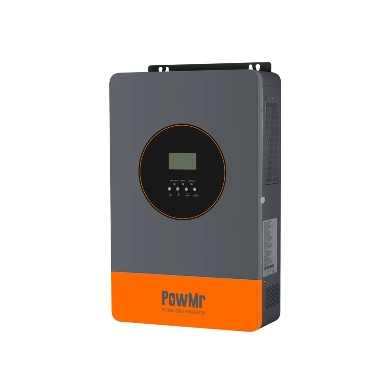 PowMr 6.2KW onduleur solaire hybride 48V 220V hors réseau avec chargeur MPPT 120A fonctionne sans batterie parallèle jusqu'à 9 pièces