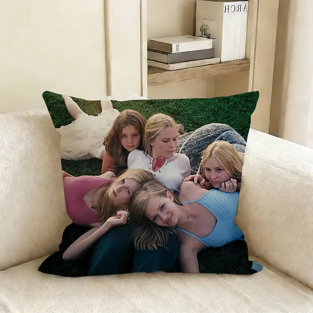 T-The V-Virgin S-Suicides Movie Various Sizes Square Pillow Case For Car Home Bedchamber Decor