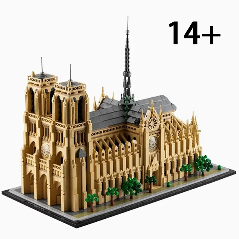 

2026 NEW 4383pcs 21061 Notre Dame de Paris Architectural Building Blocks Toy Model Kit Home Decoration Model Adults Gift ﻿
