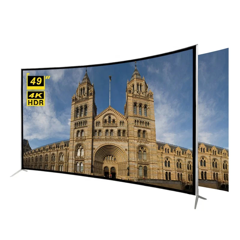 

Advanced Customization STLF ZJW Best Price Guangzhou Factory 4K HD Curved Screen TV 49 Inch Smart Television Big Stock for Sale