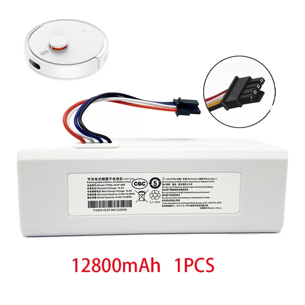 NIEUWE 14.4 V 12800 mah P1904-4S1P-MM Batterij Voor Xiaomi Mijia 1C STYTJ01ZHM Robot Vacuüm Mop Cleaner Accessoires batterij