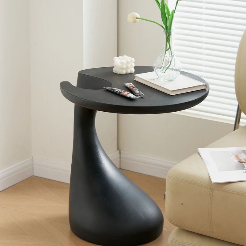 ‌Nordic Dolphin Side Table Asymmetric Living Room Table Modern Coffee Table for Sofa/Bedside Space-Saving Decor Furniture