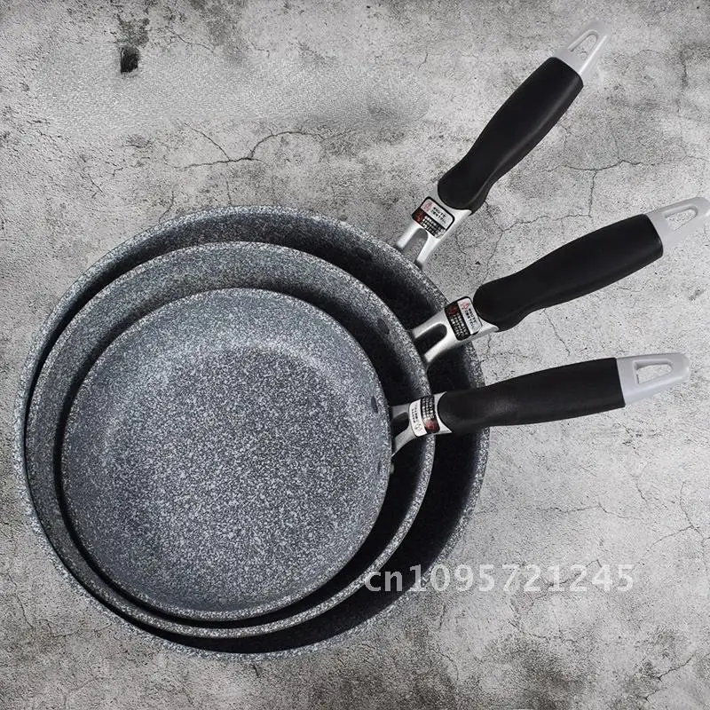 

Durable Stone Frying Wok Pan Non-stick Fryer Pot Induction Ceramic Cooking Steak Cookware for Set Skillet Gas Stove Kitchen Tool