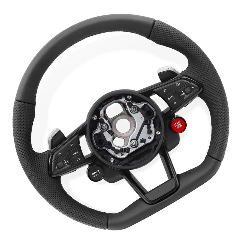 Button Leather Multifunction Steering Wheel Car Accessories Suitable For A3 A4 A5 A6 A7 Q2 Q7 B8 R8 RS3 RS6 RS7 S3 S5 S8 C7 C8