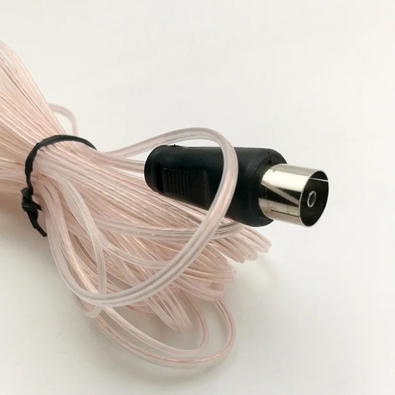 Free Shipping FM Radio Antenna MD Audio Amplifier FM Boost Signal Receiver Antenna Transparent Straight Female Antenna