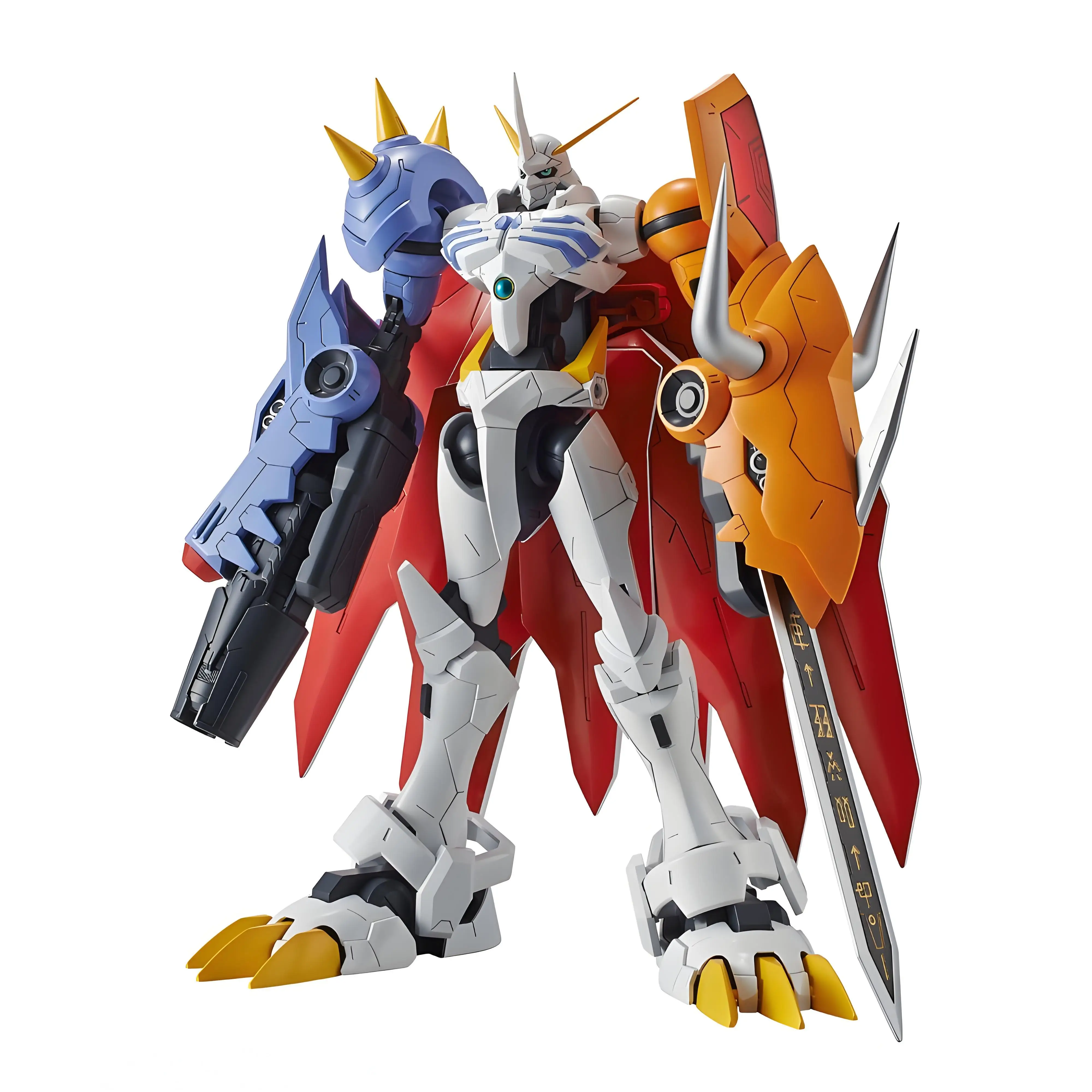 Bandai original omegamon amplificado figura-ascensão padrão frs digimon anime figura de ação montagem brinquedos modelo coleção brinquedo presentes