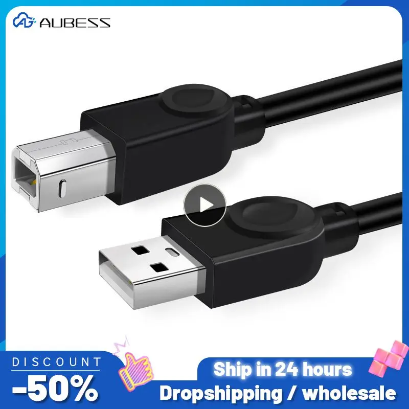 New Usb Cable For Printer High Speed A To B Male To Male Usb Printer Cable Data Sync For 3D Label Printer 50cm/100cm/150cm/300cm