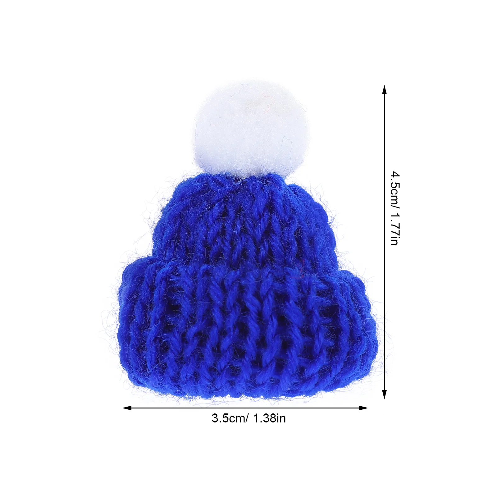 24 pezzi mini cappelli natalizi per maglieria filato di lana morbida piccoli tappi lavorati a maglia per ornamenti artigianali fai da te decorazione dell'albero di Natale bottiglia di vino