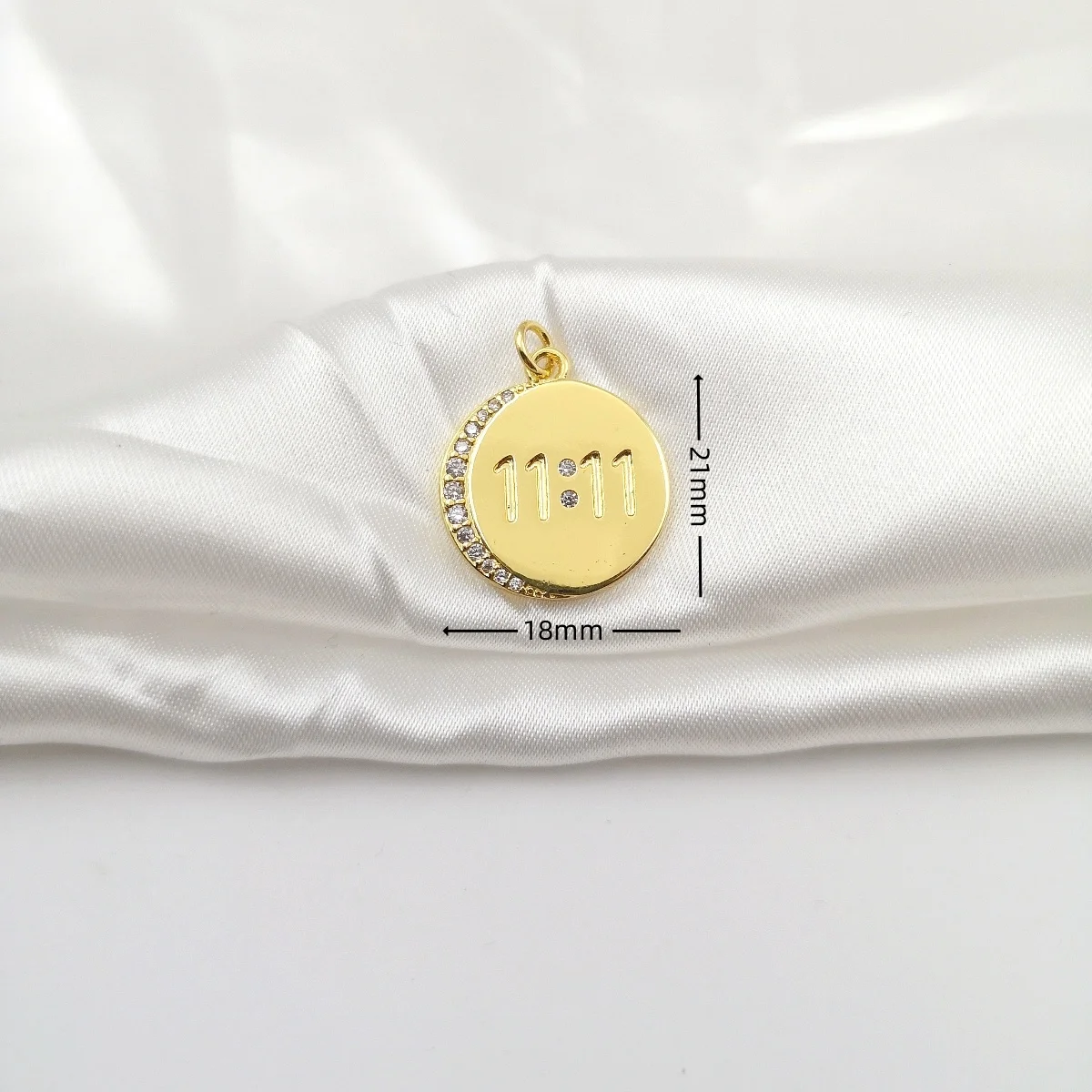 Angel Number 11:11 White Charms for Necklace Bracelets Earrings Enamel Gold Plated Rainbow Grass Pendant DIY Jewelry Accessories