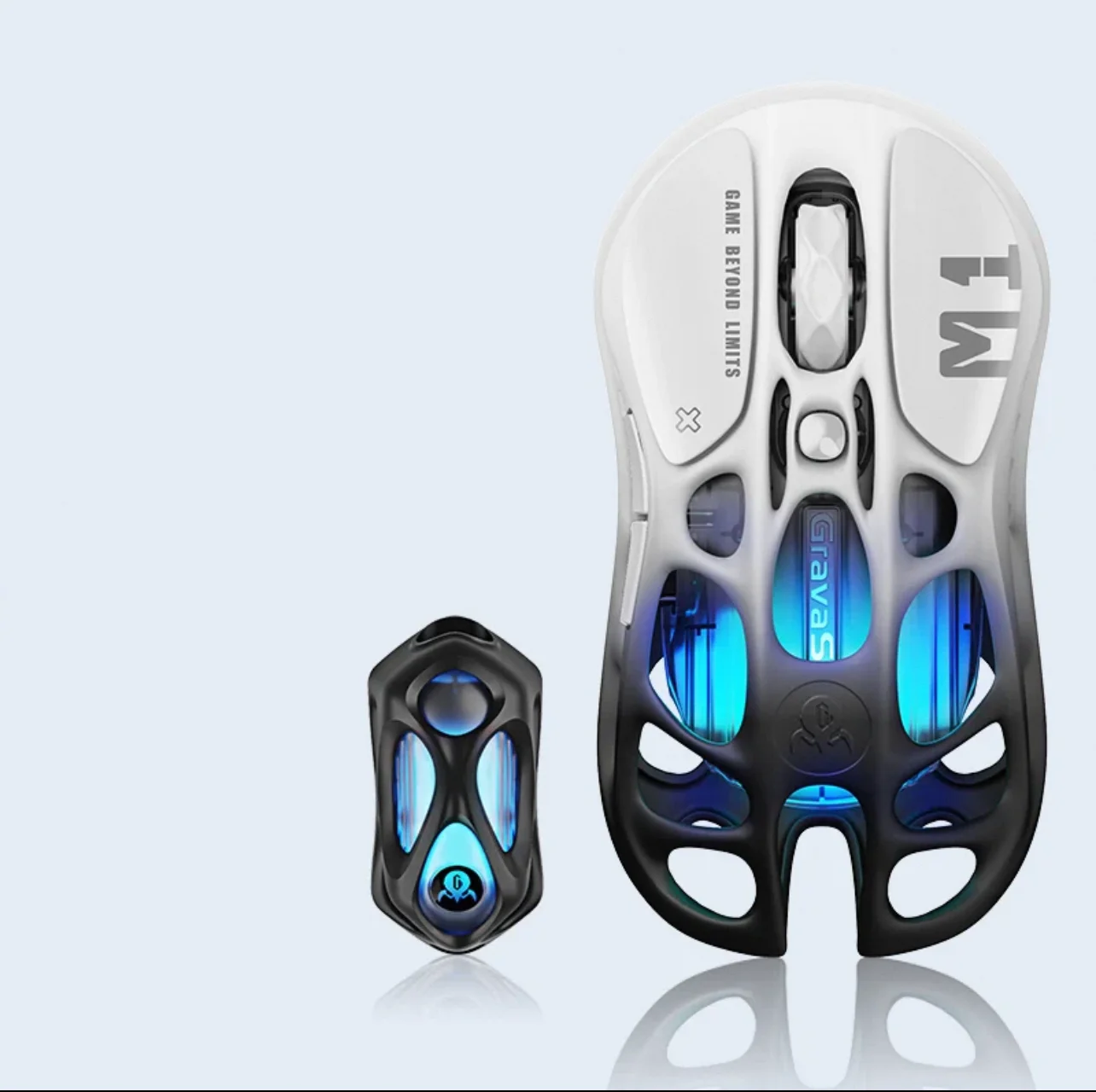 Gravity Planet 누에고치 마우스를 깨는 e스포츠 게임 전용 무선 중공 기계식 블루투스 마우스