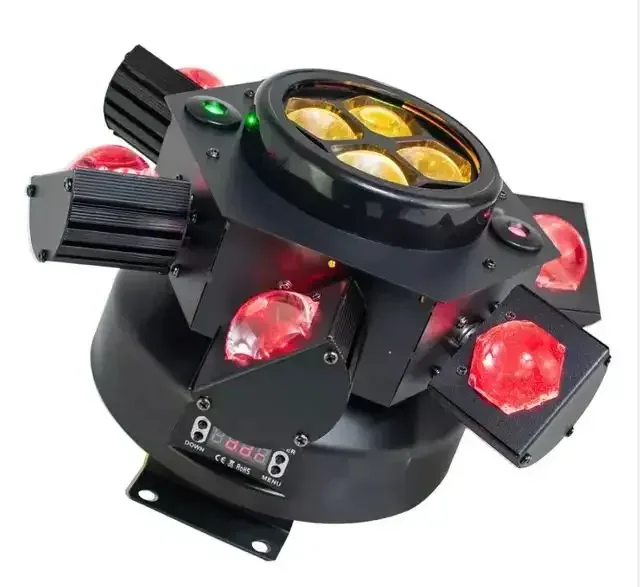 

New disco light 6-Arm Laser Moonflower Beam moving party KTV lights