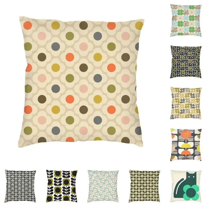 Orla Kiely Flower Spot Summer Pillow Case 45x45cm Decor Home Luxury Scandinavian Floral Outdoor Cushions Square Pillowcase