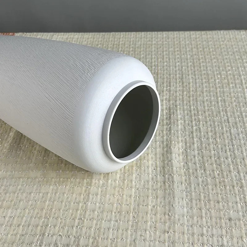 for Jingdezhen Simple Modern Ceramic Vase Ornament Nordic Style Creative Soft Decoration Model Room Living Room Vase Crafts