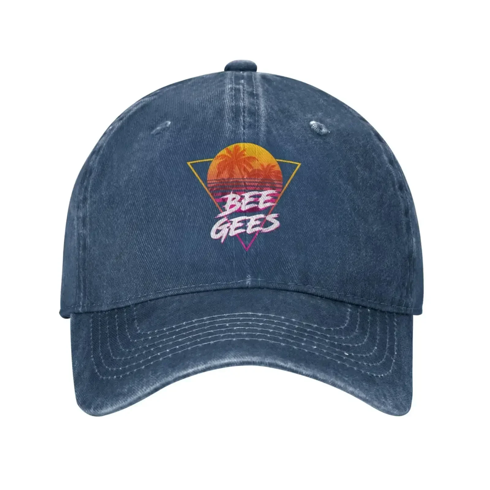Bee Music Gees Hat Baseball Cap Distressed Vintage Washed Trucker Hats Women Men Adjustable Classic