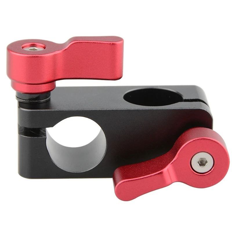 

90 degree adapter pipe clamp 15MM pipe diameter red double knob catheter SLR camera kit