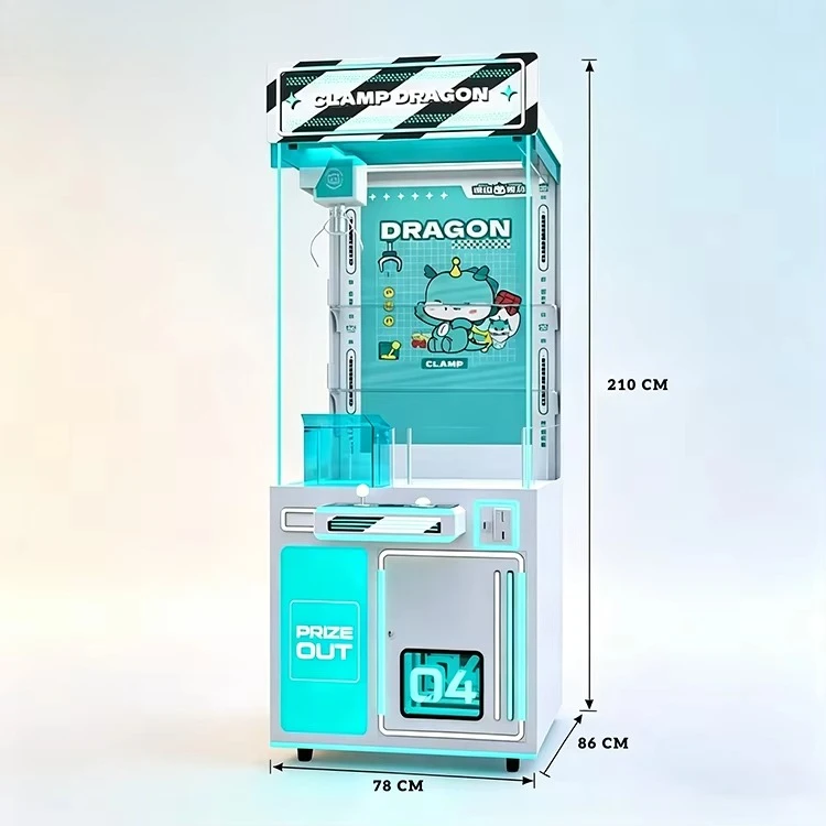 Colorful Light Doll Claw Machine Commercial Crane Claw Toy Prize Gift Catching Claw Crane Machine for Game Center Mall Arcade