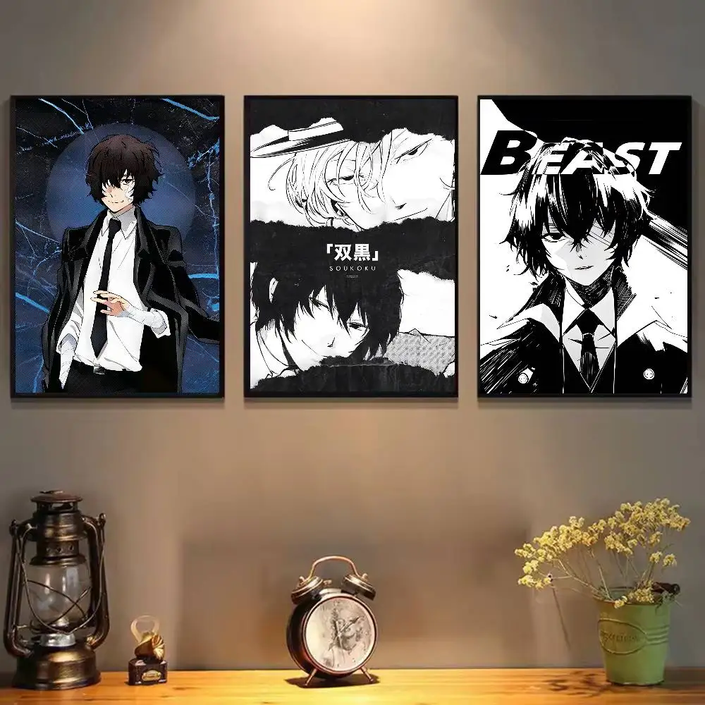 ملصق Osamu Dazai عالي الدقة على الحائط اللاصق المقاوم للماء لغرفة المعيشة المنزلية وغرفة النوم والديكور الجمالي