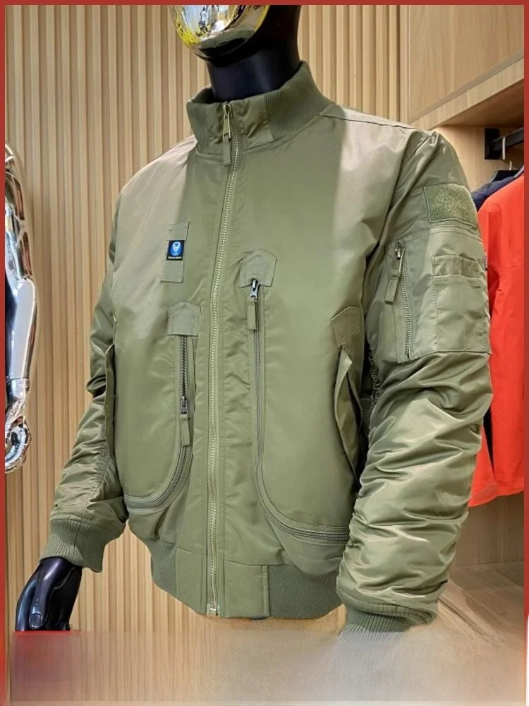 

Thiened Bread Sle Pilot Jaet мужское уличное зимнее хлопковое пальто с воротником-стойкой MA French Sle теплая подставка молодежный тренд