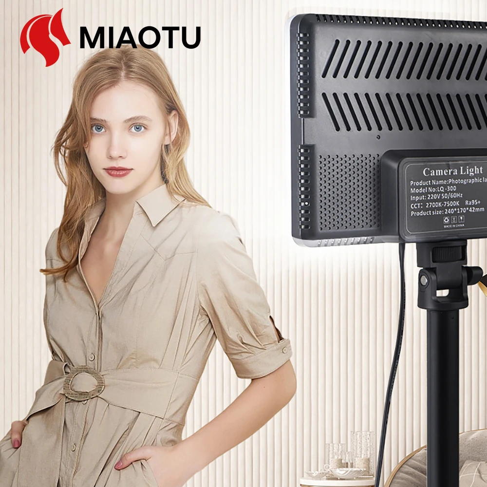 MIAOTU LED Video Lights Conference Photography Lighting Selfie Light Photo Studio Lamp for Shoot Live Streaming TikTok Zoom