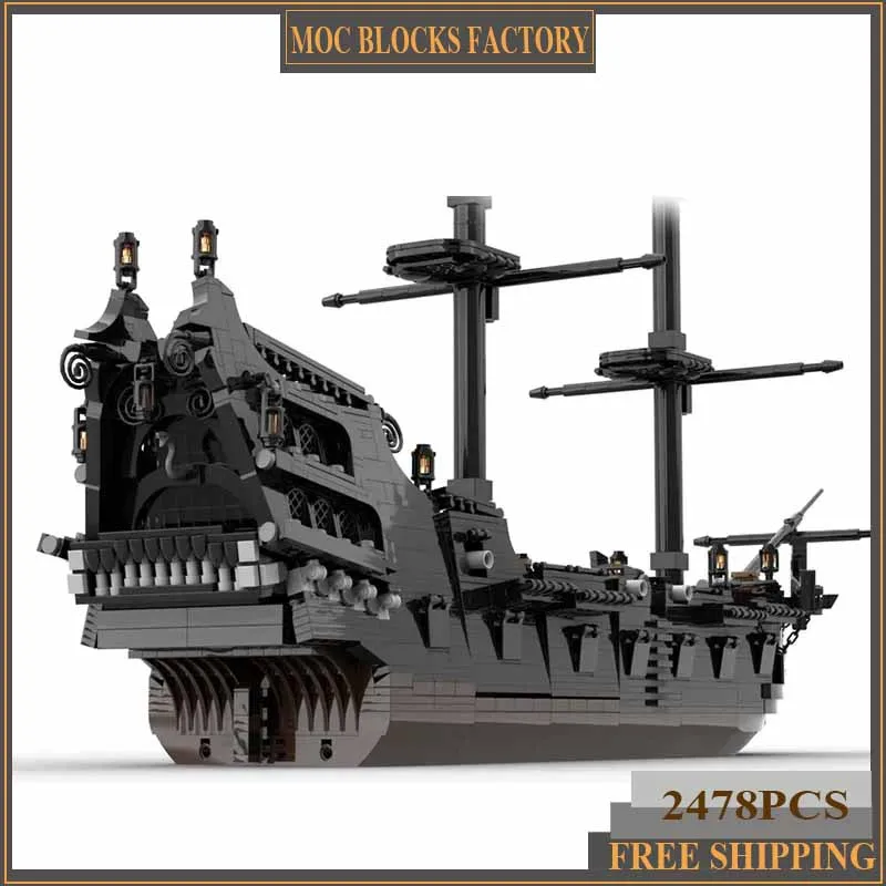 Moc Building Blocks Sailing Ship Model Series Pirate ship Technology Bricks DIY Toys For Kids Children Gifts