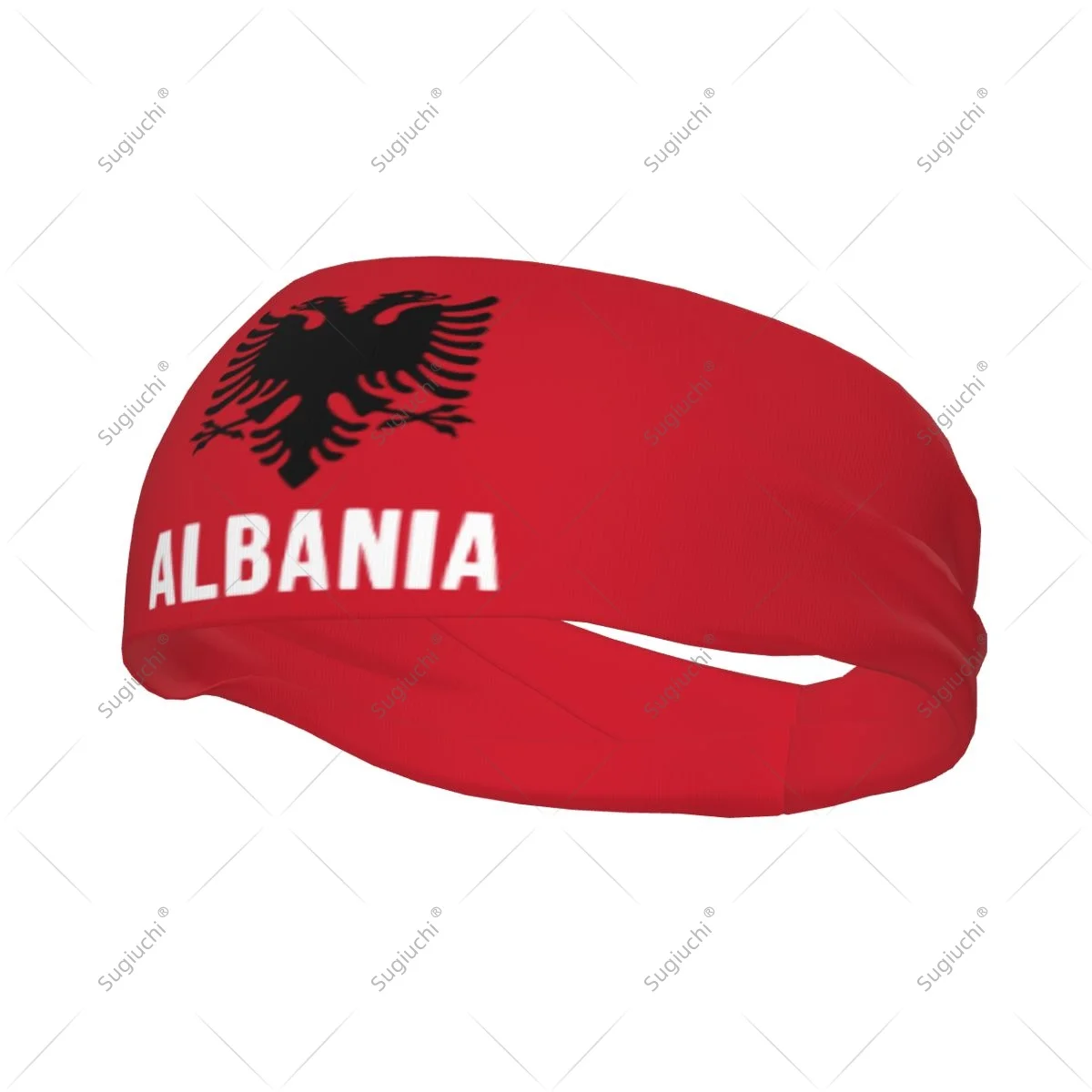 

Эластичные широкие повязки на голову с флагом Албании для мужчин и женщин, для йоги, фитнеса, тенниса, бега, занятий в спортзале