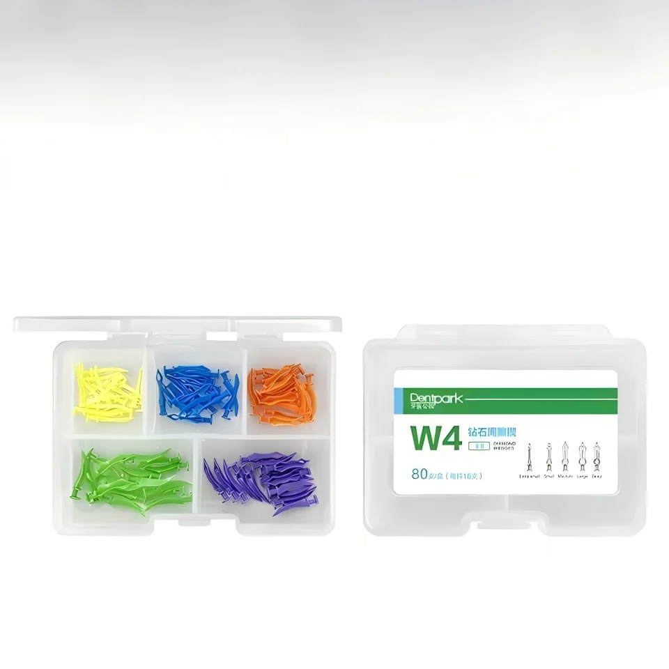 

Wholesale 80Pcs Dental Interproximal Wedges Diamond Shape Plastic Matrix Wedge Kit Assorted Sizes for Restorative Dentistry