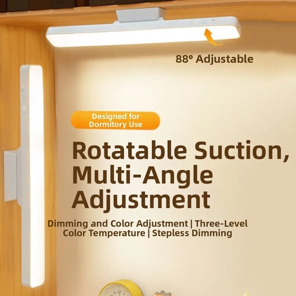 

Eye Protection LED Touch Table Lamp Adjustable Brightness 3/5 Color Magnetic Desk Lamp Timed Punch Free Magnetic Adsorption Lamp