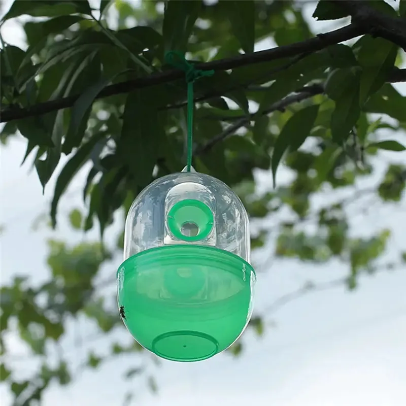 Reusable Outdoor Wasp & Fly Trap - Heavy-Duty Pest Control Cage, Effective for Hornets/Bees, Easy to Hang & Clean, Weather-Resis