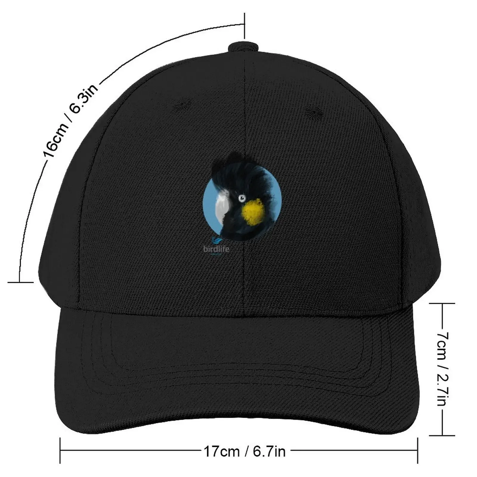 Black Cockatoo Birdlife Shoalhaven Baseball Cap Hip Hop Vintage Sun Hat For Children Hats For Men Women's