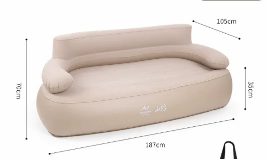 Popular Outdoor Inflatable Sofa Camping Lazy Folding Sofa Bed Leisure Automatic Inflatable Portable Nap Sofa
