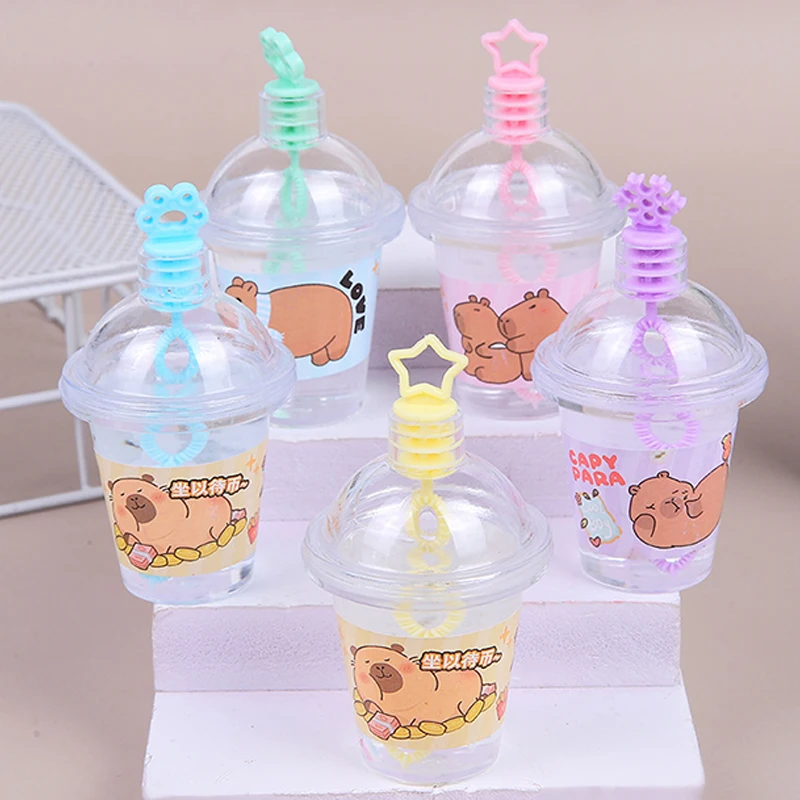 Cartoon Cute Milk Tea Cup Shape Kabibara Bubble Gum Portable Bubble Blowing Toy