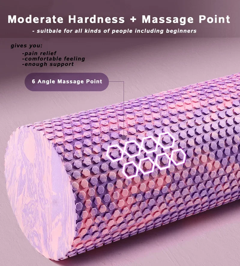 Quality 15*45cm Yoga Column Yoga Block Pilates EVA Foam Roller Massage Roller Muscle Tissue Fitness Gym Yoga Pilates Sports