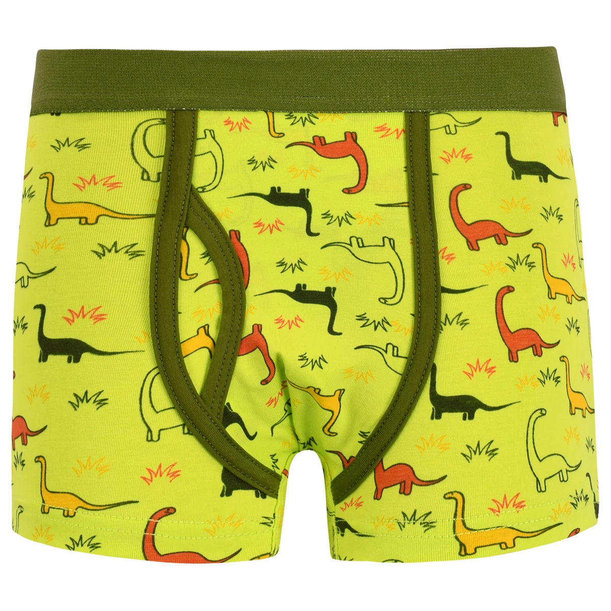 5Pcs Boys Cute Cartoon Pattern Comfortable Cotton Boxers Elastic