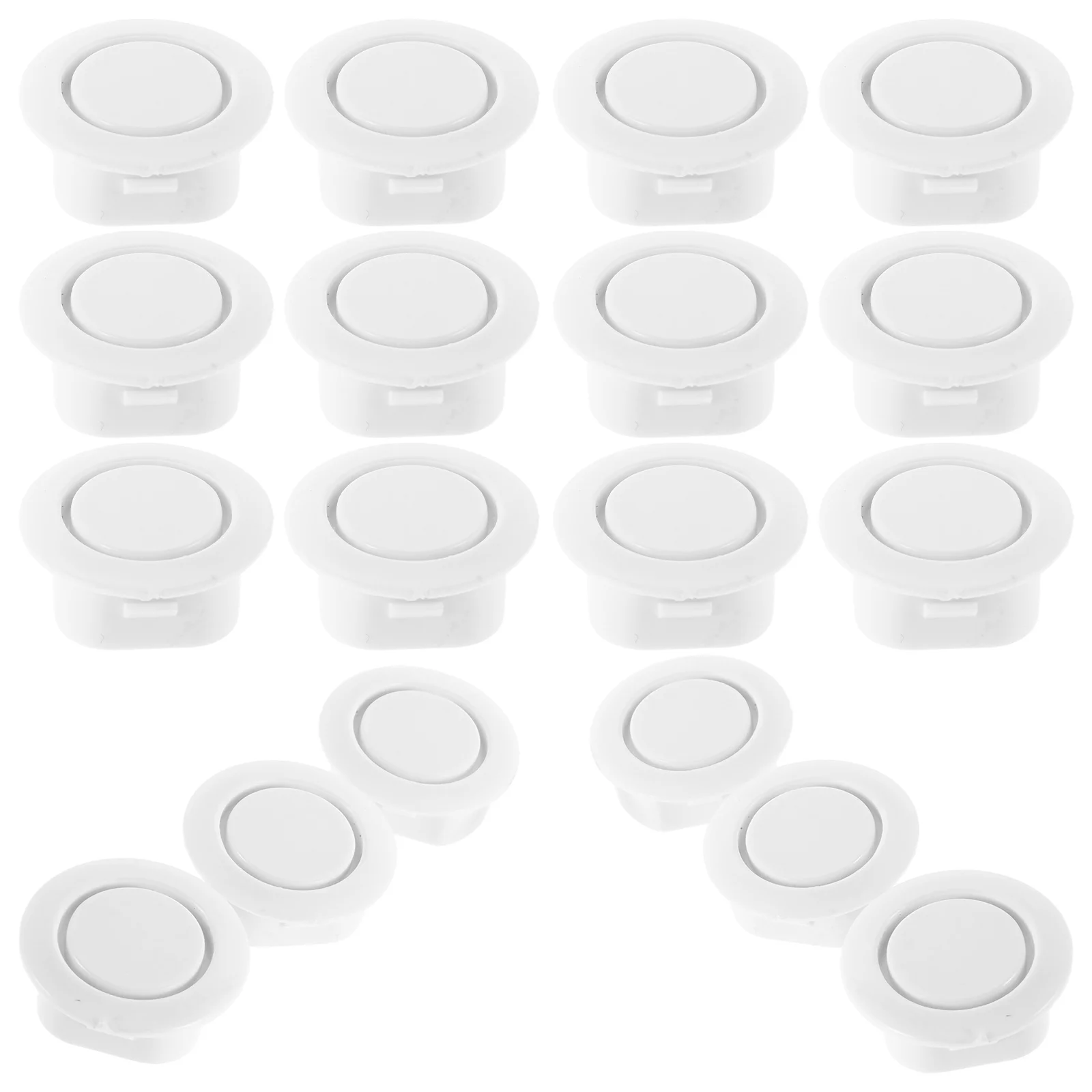 

20pcs Bumper Hole Cover Durable Auto Bumper Cap Smooth Finish Easy Install For Car Front Rear Radar Holes Dust Protection