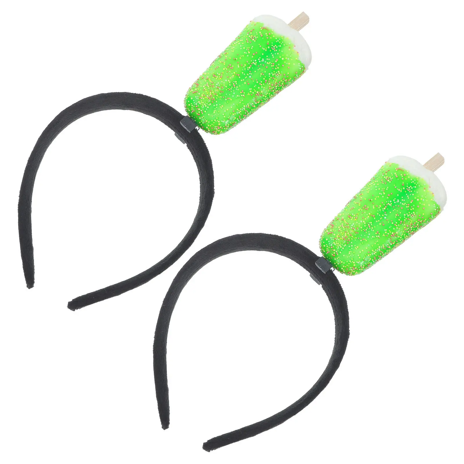 

2Pcs Ice Cream Headband for Girls Women Novelty Ice Cream Hair Accessories Cute Beach Headband Party Hair Bands Tropical Luau
