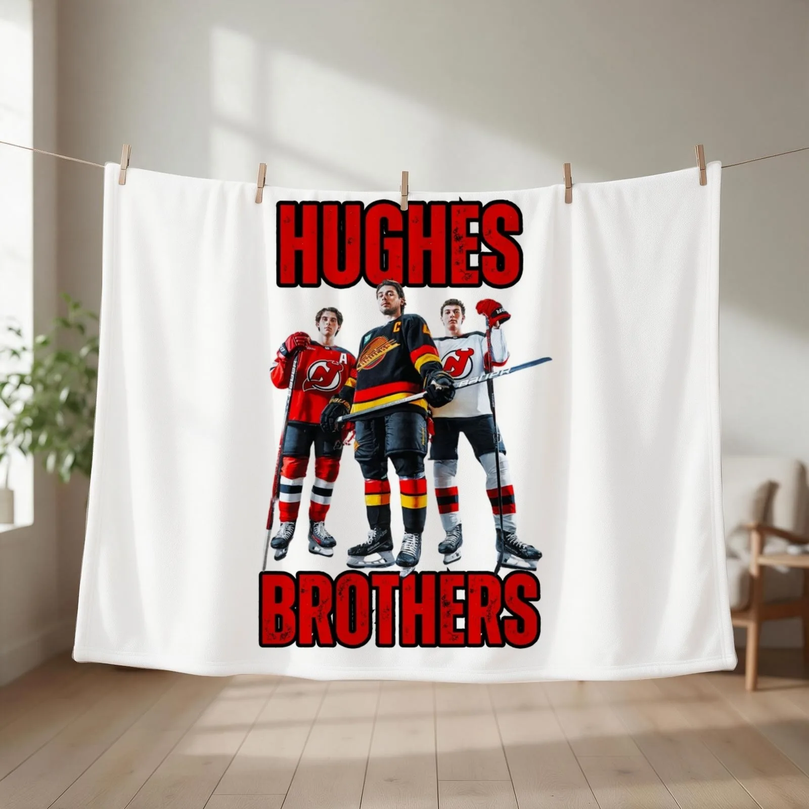 Hughes Brothers New Throw Blanket couch cozy soft plush fuzzy picnic outdoor blanket