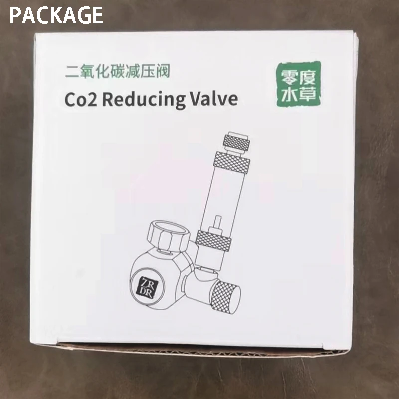 Aquarium CO2 regulator, aquarium aluminum alloy simple single pressure gauge regulator, aquatic plant CO2 equipment accessories