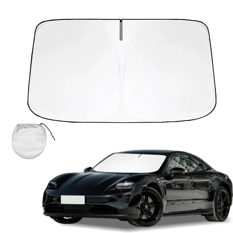 Parasol Reflector para parabrisas de coche, accesorio para Porsche Taycan 118, ofrece protección para el Interior del coche, Yuan Plus